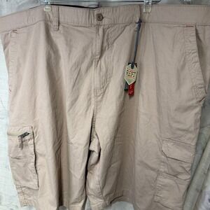 Beverly Hills Polo Mens 48 Beige big and tall  Cargo Pockets Outdoor shorts
